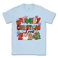 Dusty Blue family christmas crew 2024 Classic Tee - Zillion Design Studio