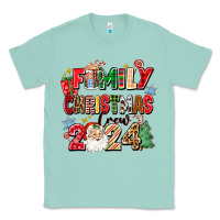 Seafoam family christmas crew 2024 Classic Tee - Zillion Design Studio