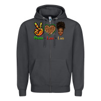Smoke peace love locs Zipper Hoodie - texasbilliewilder