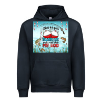 Navy show me your bobbers and i will show my rod Urban Hoodie - MaliasSmallBusiness