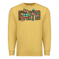 Antique Gold faith Premium Sweatshirt - RacoonDesign