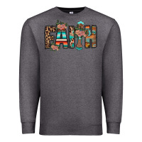 Charcoal Heather faith Premium Sweatshirt - RacoonDesign
