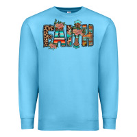 Ocean Blue faith Premium Sweatshirt - RacoonDesign