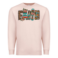 Pale Pink faith Premium Sweatshirt - RacoonDesign