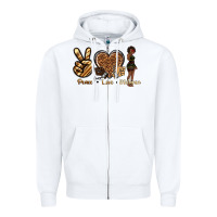 Peace Love Melanin Zipper Hoodie | Teevron