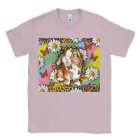 Lilac Watercolor Easter Bunny With Daisy Classic Tee - RanaPortraitStore