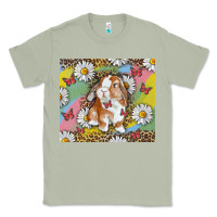 Matcha Watercolor Easter Bunny With Daisy Classic Tee - RanaPortraitStore