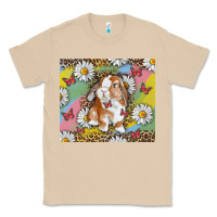 Mushroom Watercolor Easter Bunny With Daisy Classic Tee - RanaPortraitStore