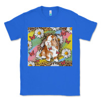 True Royal Watercolor Easter Bunny With Daisy Classic Tee - RanaPortraitStore