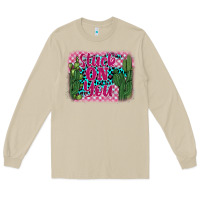 Mushroom stuck on you cactus Long Sleeve Tee - BarkalooDesign