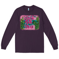 Plum stuck on you cactus Long Sleeve Tee - BarkalooDesign