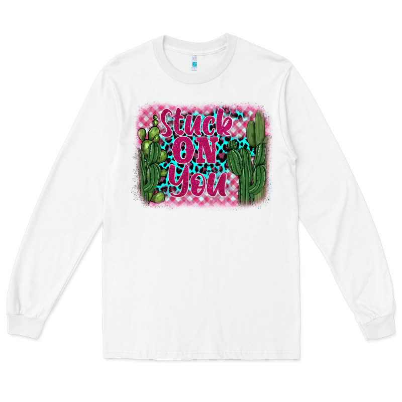 Stuck On You Cactus Long Sleeve Tee by BarkalooDesign | Teevron