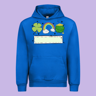 St Patrick's Trio Name Patch Urban Hoodie Designed By Maliassmallbusiness