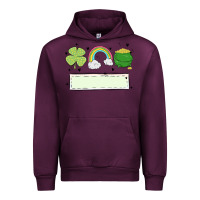 Mauve Wine st patrick's trio name patch Urban Hoodie - MaliasSmallBusiness