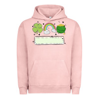 Pigment Salmon st patrick's trio name patch Urban Hoodie - MaliasSmallBusiness