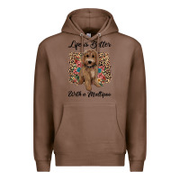 Chestnut life is better with a maltipoo Premium Hoodie - BarkalooDesign
