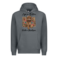 Rock life is better with a maltipoo Premium Hoodie - BarkalooDesign