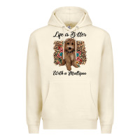 Sandshell life is better with a maltipoo Premium Hoodie - BarkalooDesign