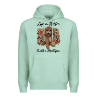 Seafoam life is better with a maltipoo Premium Hoodie - BarkalooDesign