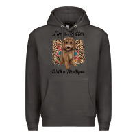 Smoke life is better with a maltipoo Premium Hoodie - BarkalooDesign