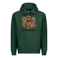 Sports Green life is better with a maltipoo Premium Hoodie - BarkalooDesign