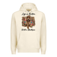Tofu life is better with a maltipoo Premium Hoodie - BarkalooDesign