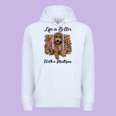 Life Is Better With A Maltipoo Premium Hoodie Designed By Barkaloodesign