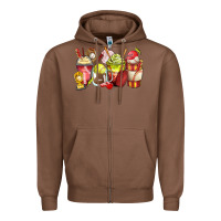 Chestnut baseball and softball coffee cups Zipper Hoodie - Zillion Design Studio