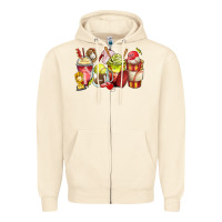 Sandshell baseball and softball coffee cups Zipper Hoodie - Zillion Design Studio