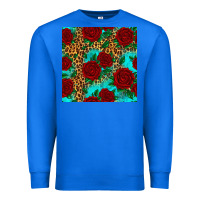 True Royal leopard roses seamless pattern Premium Sweatshirt - HRA Design Shop