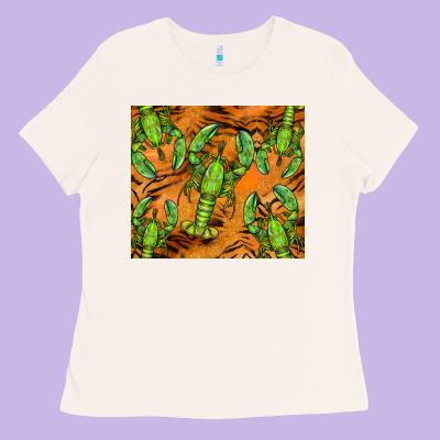 Lobster Tumbler Ladies Tee Designed By Barkaloodesign