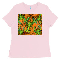 Bubblegum Pink lobster tumbler Ladies Tee - BarkalooDesign
