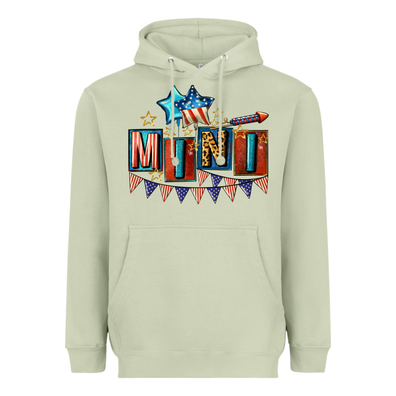 American Mini 4th Of July Heavyweight Hoodie by CowGirlArtShop | Teevron