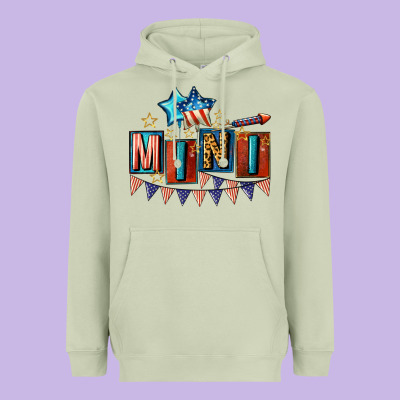 American Mini 4th Of July Heavyweight Hoodie Designed By Cowgirlartshop