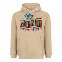 Mushroom American Mini 4th of july Heavyweight Hoodie - CowGirlArtShop