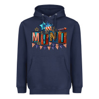 Navy American Mini 4th of july Heavyweight Hoodie - CowGirlArtShop