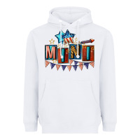 White American Mini 4th of july Heavyweight Hoodie - CowGirlArtShop