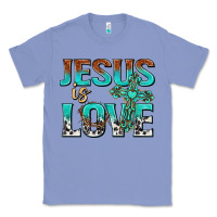 Colony Blue jesus is love Classic Tee - texasbilliewilder