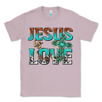 Lilac jesus is love Classic Tee - texasbilliewilder