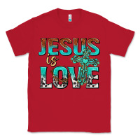 Red jesus is love Classic Tee - texasbilliewilder