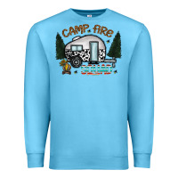Ocean Blue camp fire squad Premium Sweatshirt - CowhideDigitalArt