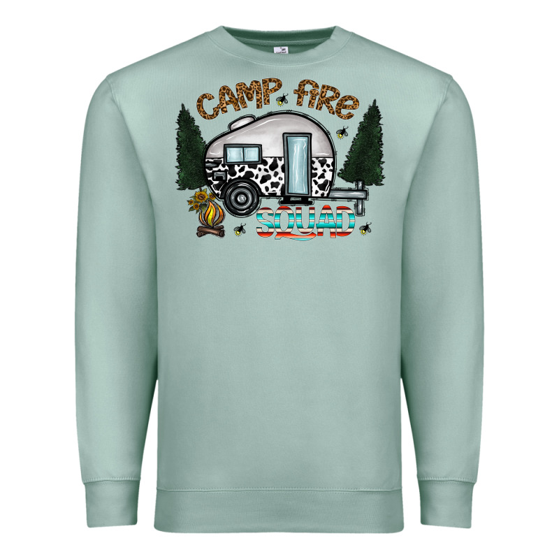Camp Fire Squad Premium Sweatshirt by CowhideDigitalArt | Teevron