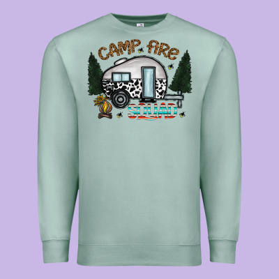 Camp Fire Squad Premium Sweatshirt Designed By Cowhidedigitalart