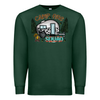 Sports Green camp fire squad Premium Sweatshirt - CowhideDigitalArt