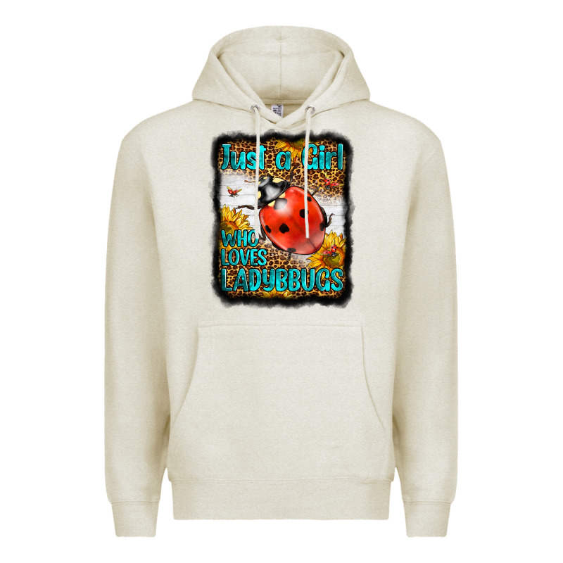 Western Just A Girl Who Loves Ladybug Premium Hoodie by LillyAllenDesigns | Teevron