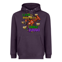Plum crawfish i just want to be loved bayou Heavyweight Hoodie - FaDigitalArtStudio