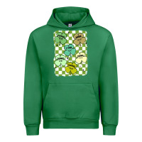 Emerald shamrock religious Urban Hoodie - MaliasSmallBusiness
