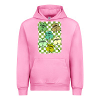 Fuchsia Pink shamrock religious Urban Hoodie - MaliasSmallBusiness