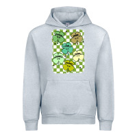 Heather Grey shamrock religious Urban Hoodie - MaliasSmallBusiness