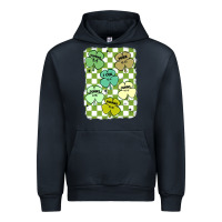 Navy shamrock religious Urban Hoodie - MaliasSmallBusiness